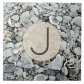 Carreau Monogramme Coquillages Côtiers  (Devant)