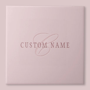Carreau Monogramme d'aspect élégant Or rose