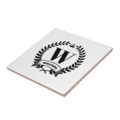 Carreau Monogramme de famille (Côté)