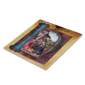 CARREAU MONOGRAMME DE LA NATIVITÉ PARCHEMENT DE NOËL (Côté)