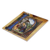 CARREAU MONOGRAMME DE LA NATIVITÉ PARCHEMENT DE NOËL (Côté)