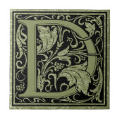 Carreau Monogramme de lettre de la lettre D premier (Devant)