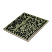 Carreau Monogramme de lettre de la lettre F premier (Côté)