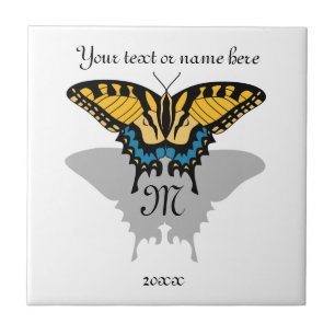 Carreau Monogramme de papillon Swallowtail
