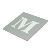 Carreau Monogramme gris cendré Couleur contemporaine compl (Côté)