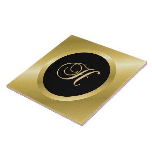 Carreau Monogramme H or (Côté)