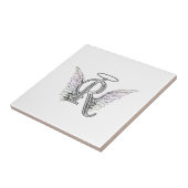 Carreau Monogramme initial de la lettre R avec des ailes (Côté)