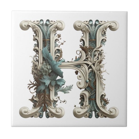 Carreau Monogramme initial H (Devant)