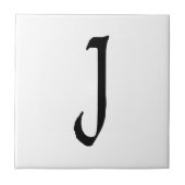 Carreau Monogramme "J", texte Quill (Devant)