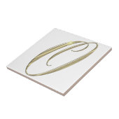 Carreau Monogramme or O initiales marchandise (Côté)