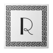 Carreau Monogramme principal grec de conception (Devant)