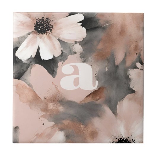 Carreau Monogramme rose pastel (Devant)