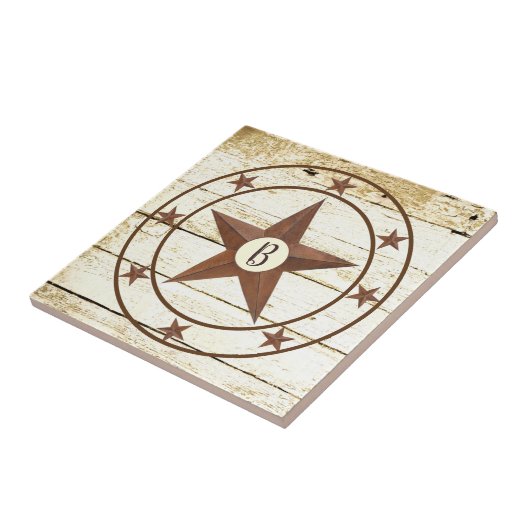 Carreau Monogramme Rustique roulette en céramique (Côté)