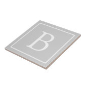 Carreau Monogramme simple gris clair (Côté)