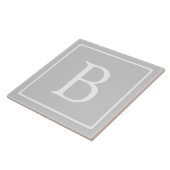 Carreau Monogramme simple gris clair (Côté)