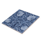 Carreau Monotone bleu Pimpernel, William Morris (Côté)