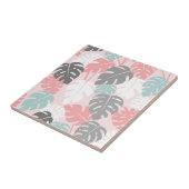 Carreau Monstera moderne Feuille Motif Tropical (Côté)