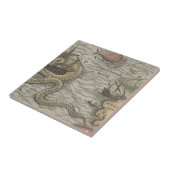 Carreau Monstre de carte/serpent de mer (Côté)