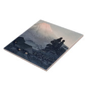 Carreau Mont Fuji de Mizukubo, célèbre peinture, (Côté)