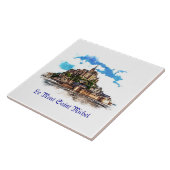 Carreau Mont Saint Michel en Normandie, France. (Côté)