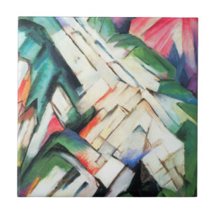 Carreau Montagnes (Paysage) de Franz Marc, Art ancien