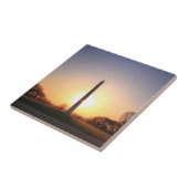 Carreau Monument de Washington au coucher du soleil (Côté)