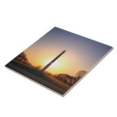 Carreau Monument de Washington au coucher du soleil (Côté)