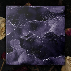 Carreau Moody Agate   Midnight Indigo Deep Purple Glam