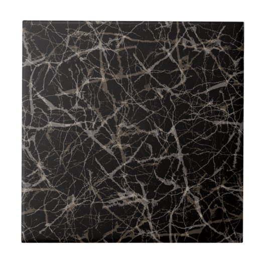 Carreau Moody Dark Elegant Black Marble Stone Texture (Devant)