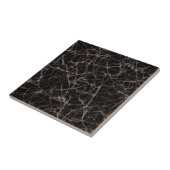 Carreau Moody Dark Elegant Black Marble Stone Texture (Côté)