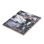 Carreau Moon Bridge & Pond en hiver | Seattle, Washington (Côté)