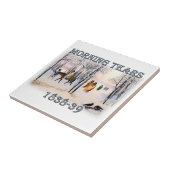 Carreau Morning Tears dépeint le Cherokee Trail of Tears (Côté)