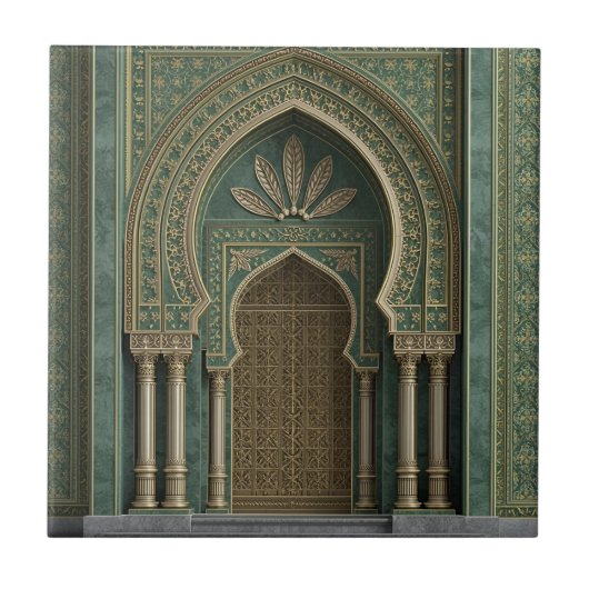 Carreau Moroccan Ceramic Tile – Decorative Home Décor  (Devant)
