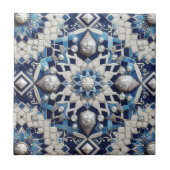 Carreau Moroccan Mediterranean Faux Diamond Tile Pattern (Devant)