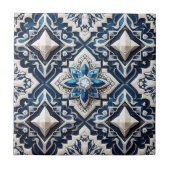 Carreau Moroccan Mediterranean Faux Diamond Tile Pattern (Devant)