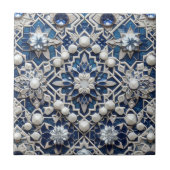 Carreau Moroccan Mediterranean Faux Diamond Tile Pattern (Devant)