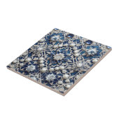 Carreau Moroccan Mediterranean Faux Diamond Tile Pattern (Côté)