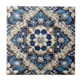Carreau Moroccan Mediterranean Faux Diamond Tile Pattern (Devant)