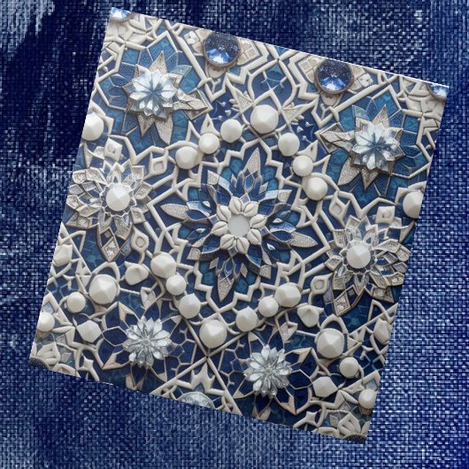 Carreau Moroccan Mediterranean Faux Diamond Tile Pattern
