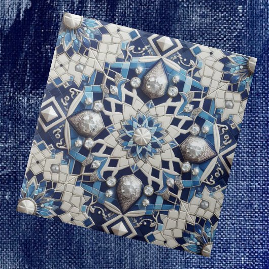 Carreau Moroccan Mediterranean Faux Diamond Tile Pattern