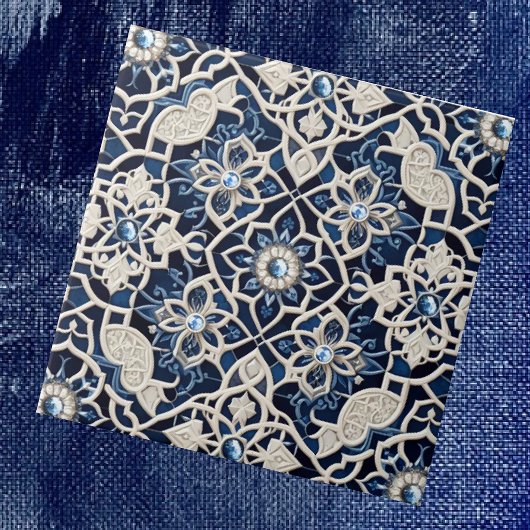 Carreau Moroccan Mediterranean Faux Diamond Tile Pattern