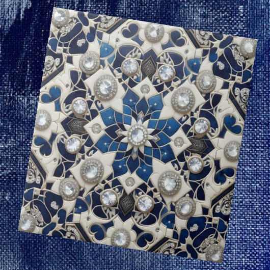 Carreau Moroccan Mediterranean Faux Diamond Tile Pattern