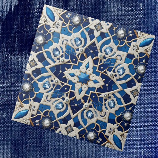 Carreau Moroccan Mediterranean Faux Diamond Tile Pattern