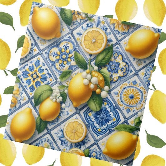 Carreau Moroccan Mediterranean Lemons 