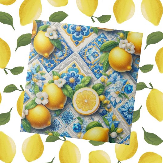Carreau Moroccan Mediterranean Lemons 