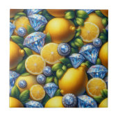 Carreau Moroccan Mediterranean Lemons and Diamonds (Devant)
