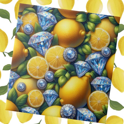 Carreau Moroccan Mediterranean Lemons and Diamonds
