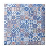Carreau Moroccan tile bleu (Devant)