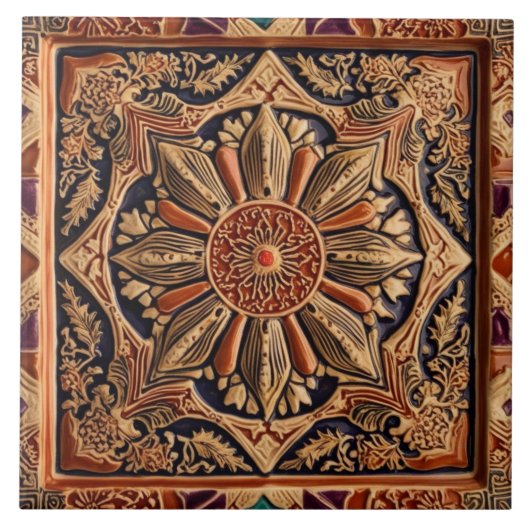 Carreau Mosaic beige vintage (Devant)