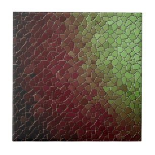 Carreau Mosaic Burgandy Carrelage vert